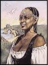 Watercolour: Ebony Enchantment by Jillian Crider - Click to go to her web site